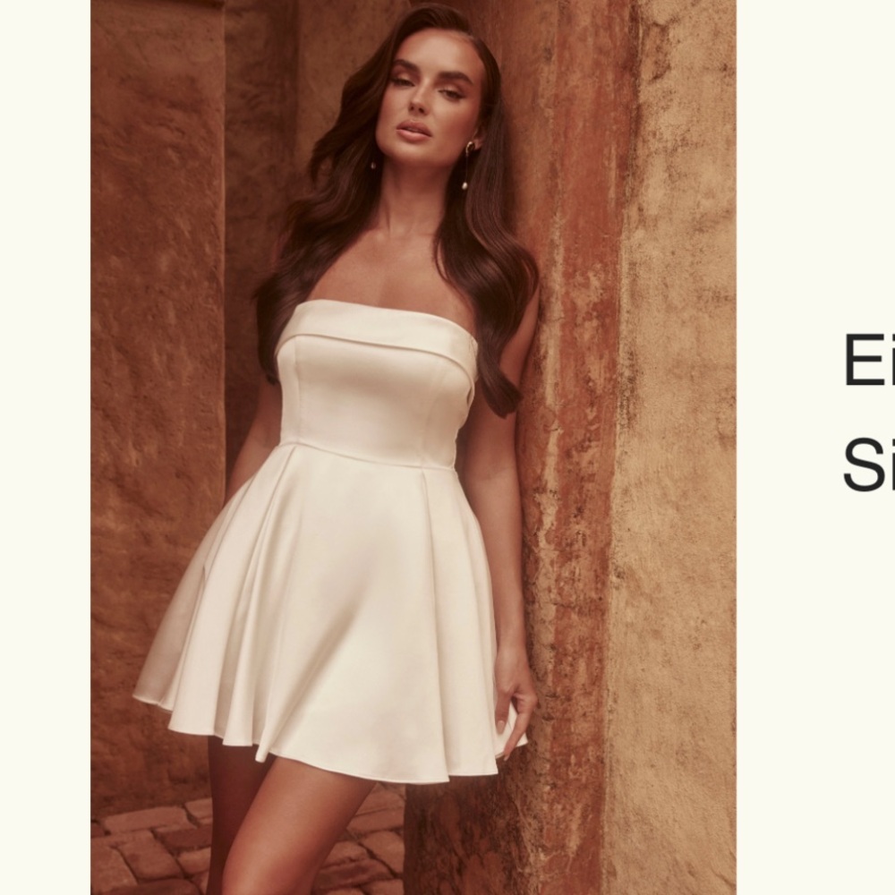 Meshki Eileen Mini Dress - White